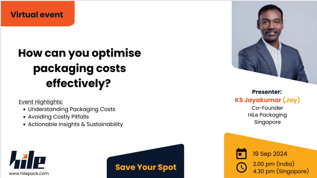 How can you optimise packaging costs effectively?